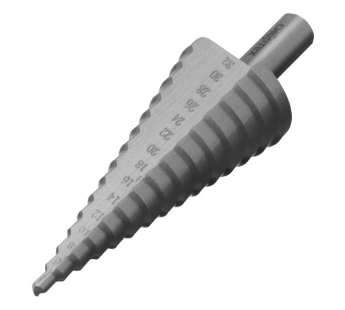 Сверло ступенчатое по металлу, 4-6-8-10-12-14-16-18-20-22-24-26-28-30-32 мм, 4241 Сибртех