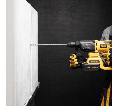 Бур по бетону, двойная спираль, три пылеотводящие кромки, 8 x 260 мм DENZEL