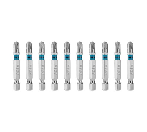 Бита PZ3х50мм, сталь S2, шестигр., 10 шт. Gross