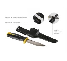 Нож универсальный 212мм, с двойным точилом в чехле, Hanskonner