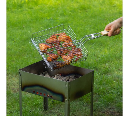 Мангал облегченный 350 х 250 х 350 мм, Camping Palisad