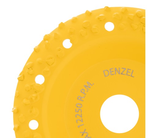 Чашка твёрдосплавная зачистная,125 мм, Наклонная, крупное зерно #8 Denzel