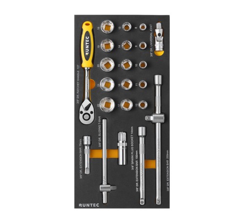 RUNTEC RT-HT273IND-LE7G Тележка инструментальная Limited Edition 7 полочная Industrial серая с комплектом инструмента, 273 предмета