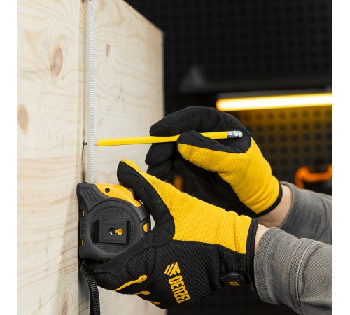 Рулетка 5м х 25мм, обрезиненный корпус, автоматическая фиксация Denzel Рулетка 5м х 25мм, обрезиненный корпус, автоматическая фиксация Denzel