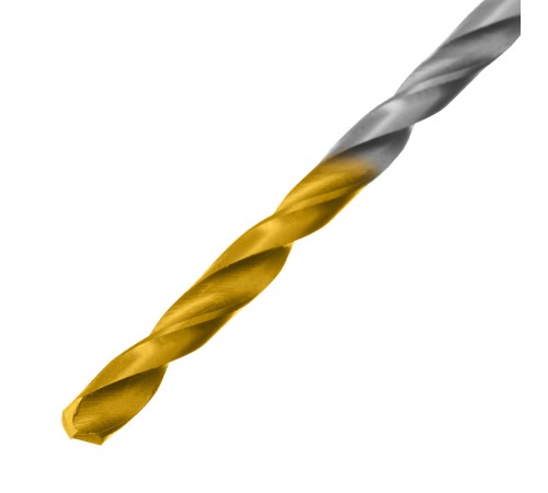 Сверло спиральное по металлу 3 х 100 мм, Р6М5, Golden Tip, удлиненное, 2шт. Denzel