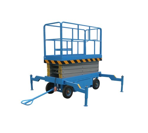 Подъемник ножничный передвижной 1500 кг 10/12 м TOR SJY-1,5-10 AC 380В сетевой (Y)