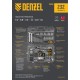 Набор инструментов, 1/2", 3/8", 1/4", CrV, S2, пластиковый кейс, 232 предмета Denzel