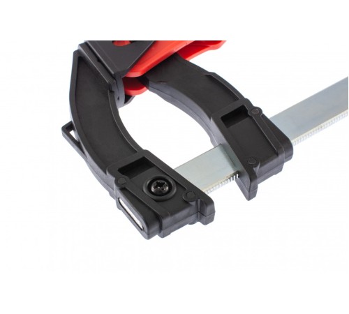 Струбцина реечная быстрозажимная, пластиковый корпус рычажно-храповой механизм, 250 х 90 х 340 мм, штанга 5 х 20 мм Matrix