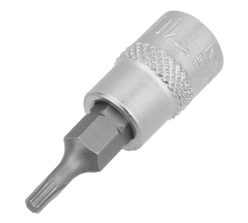 Головка с битой вставкой T10, квадрат 1/4, CrV Stels