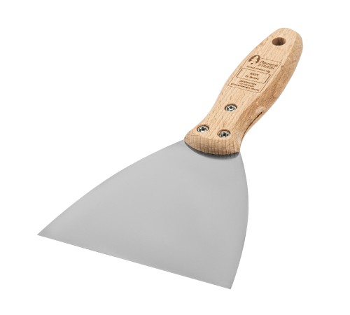 Шпательная лопатка из нержавеющей стали, 120 мм, буковая рукоятка, EFP Matrix Шпательная лопатка из нержавеющей стали, 120 мм, буковая рукоятка, EFP Matrix