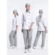 Костюм женский Канди (тк.ТиСи,120), серый/белый