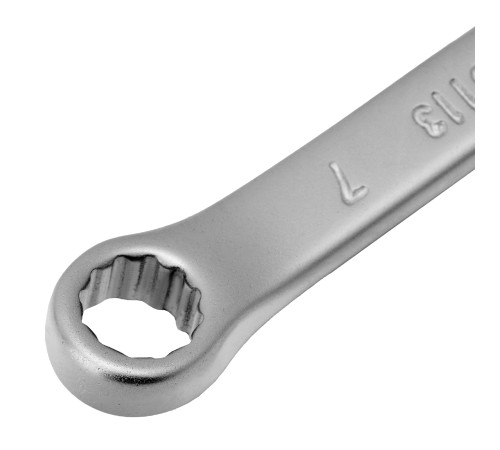 Ключ комбинированный, 7 мм, CrV, матовый хром Matrix