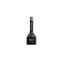 Коронка алмазная для УШМ, tilepro, 8 мм, вакуумн. Спекание алмазов, Hanskonner