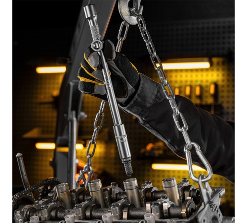 Набор инструментов, 1/2", 1/4", CrV, S2, пластиковый кейс, 84 предмета Denzel