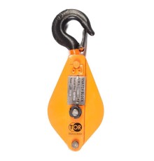 Блок монтажный однорольный с  крюком TOR HQG(L) K1-0,5 т с откидной щекой (K)