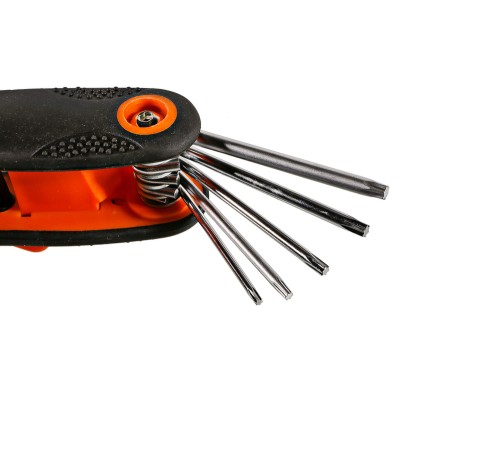 Набор ключей TORX, 8 шт, наконечник звезда, CrV Sturm!
