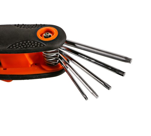 Набор ключей TORX, 8 шт, наконечник звезда, CrV Sturm!