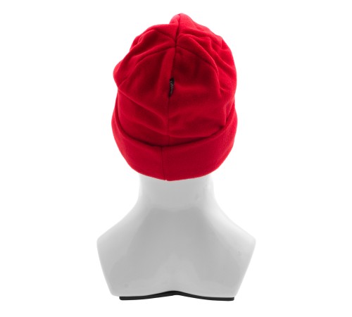 Шапка с отворотом из флиса для взрослых, размер 56-57, красная Сибртех