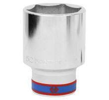 Головка торцевая глубокая шестигранная 3/4", 52 мм KING TONY 623552M