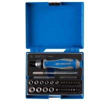 Набор вставок (бит) 1/4", PH, PZ, Hex, Torx, Slotted, 39 предметов KING TONY 2539MRV04