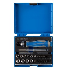 Набор вставок (бит) 1/4", PH, PZ, Hex, Torx, Slotted, 39 предметов KING TONY 2539MRV04 Набор вставок (бит) 1/4", PH, PZ, Hex, Torx, Slotted, 39 предметов KING TONY 2539MRV04