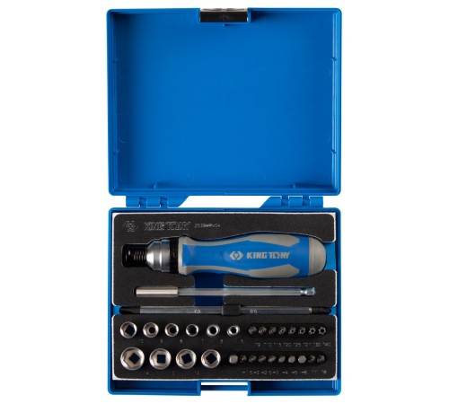 Набор вставок (бит) 1/4", PH, PZ, Hex, Torx, Slotted, 39 предметов KING TONY 2539MRV04 Набор вставок (бит) 1/4", PH, PZ, Hex, Torx, Slotted, 39 предметов KING TONY 2539MRV04