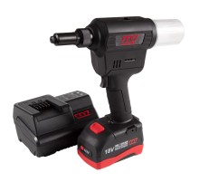 Заклепочник аккумуляторный 2,4-6,4 мм, 18 В, 3 предмета, кейс MIGHTY SEVEN DR-102A1