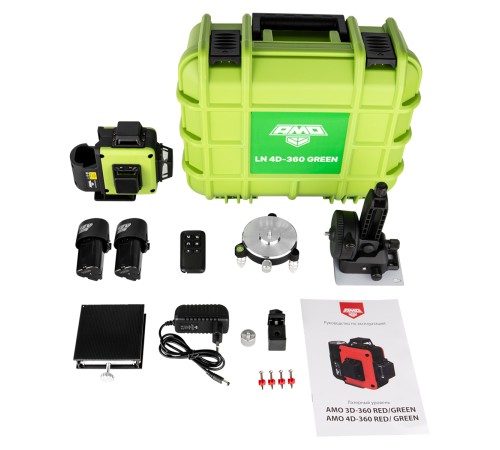 Лазерный уровень AMO LN 4D-360 Green