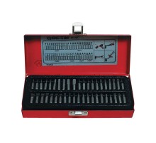 Набор вставок (бит) 1/4", PH, PZ, Hex, Torx, Slotted, 42 предмета KING TONY 1042CQ