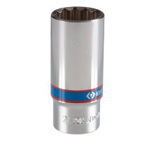 Головка торцевая глубокая двенадцатигранная 3/8", 21 мм KING TONY 323021M