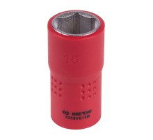 Головка торцевая диэлектрическая шестигранная 3/8", 15 мм KING TONY 3335VE15M
