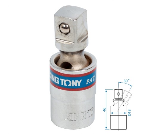 Кардан 3/8", шаровый KING TONY 3794 Кардан 3/8", шаровый KING TONY 3794