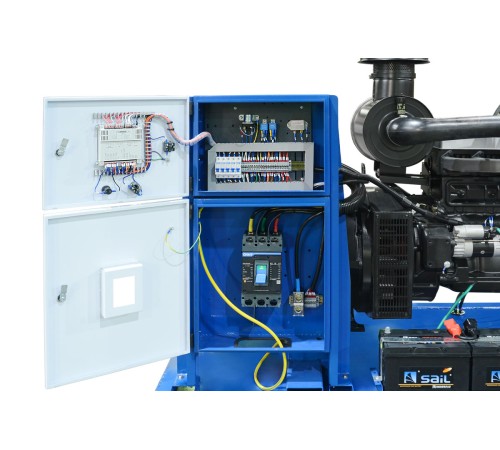 Дизельный генератор ТСС ЭД-150-Т400 в погодозащитном кожухе на прицепе Дизельный генератор ТСС ЭД-150-Т400 в погодозащитном кожухе на прицепе