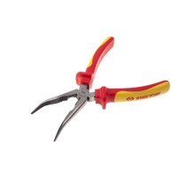 Пассатижи тонконосые 200 мм, загнутые, диэлектрические KING TONY 6336-08A