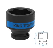 Головка торцевая ударная шестигранная 1/2", 35 мм KING TONY 453535M Головка торцевая ударная шестигранная 1/2", 35 мм KING TONY 453535M