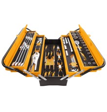 Набор инструментов 60 предметов, универсальный, раскладной ящик TOLSEN TT85401