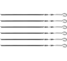 GRINDA Barbecue, 450 мм, 6 шт, в чехле, набор угловых шампуров (427750) GRINDA Barbecue, 450 мм, 6 шт, в чехле, набор угловых шампуров (427750)