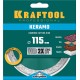 KRAFTOOL Ø 115Х22.2 мм, алмазный, сплошной, по керамограниту, керамической плитке диск отрезной KERAMO 36684-115