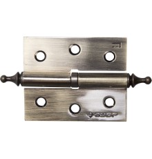 ЗУБР 75 х 63 х 2.5 мм, разъемная, правая, цвет старая латунь (AB), 2 шт, карточная петля (37605-075-5R)