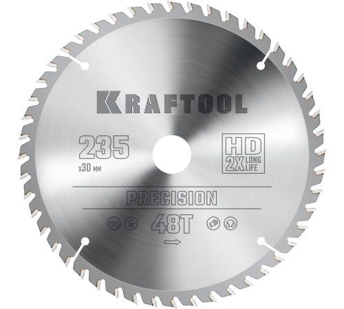 KRAFTOOL Precision, 235 х 30 мм, 48Т, пильный диск по дереву (36952-235-30) KRAFTOOL Precision, 235 х 30 мм, 48Т, пильный диск по дереву (36952-235-30)
