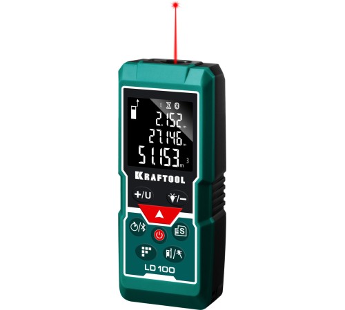 KRAFTOOL LD-100, 5 см - 100 м, лазерный дальномер (34765) KRAFTOOL LD-100, 5 см - 100 м, лазерный дальномер (34765)