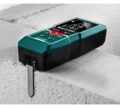 KRAFTOOL LD-100, 5 см - 100 м, лазерный дальномер (34765) KRAFTOOL LD-100, 5 см - 100 м, лазерный дальномер (34765)