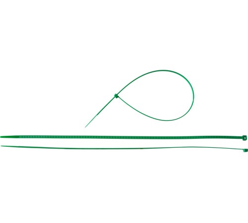 ЗУБР 400х4.8 мм, 100 шт., хомуты нейлоновые зеленые 309060-48-400