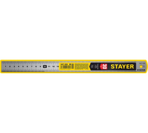 STAYER длина 0.3 м, нержавеющая линейка, Professional (3427-030) STAYER длина 0.3 м, нержавеющая линейка, Professional (3427-030)