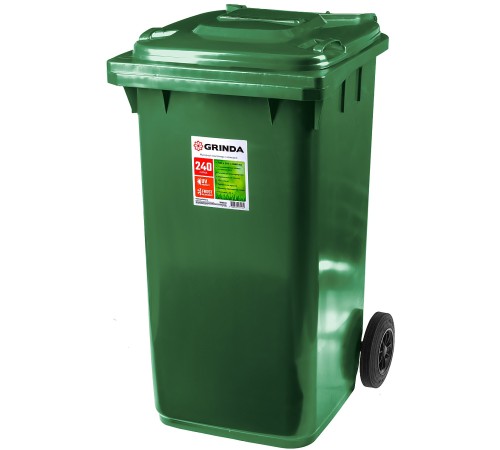 GRINDA 240 л, мусорный контейнер с колёсами МК-240 3840-24 GRINDA 240 л, мусорный контейнер с колёсами МК-240 3840-24
