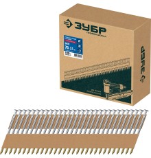 ЗУБР SN21 70 х 3.1 мм, реечные гвозди рифленые оцинкованные, 2400 шт (305396-70)