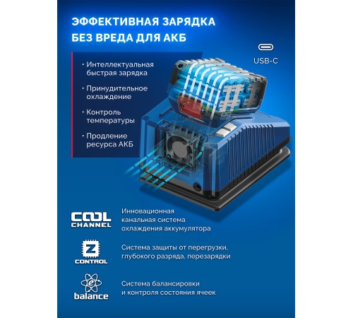 ЗУБР Power PRO, 20 В, 4.0 А·ч, аккумулятор LMS, ПРОФЕССИОНАЛ (BP-P-20-4)