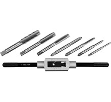 STAYER MaXCut, 8 предметов, инструментальная сталь, набор метчиков (28016-H8) STAYER MaXCut, 8 предметов, инструментальная сталь, набор метчиков (28016-H8)