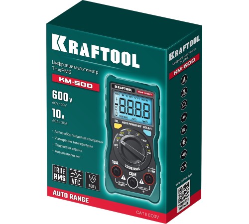 KRAFTOOL KM-500 цифровой мультиметр (59856) KRAFTOOL KM-500 цифровой мультиметр (59856)
