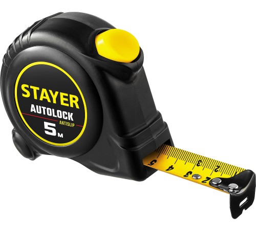 STAYER 5 м х 25 мм, с автостопом рулетка 2-34126-05-25_z02 STAYER 5 м х 25 мм, с автостопом рулетка 2-34126-05-25_z02